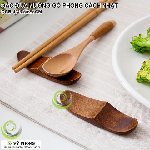  MIẾNG GÁC ĐŨA MUỖNG GỖ PHONG CÁCH NHẬT BẢN TRANG TRÍ CHỤP HÌNH ĐẠO CỤ CHỤP ẢNH SẢN PHẨM INS DCB-43 