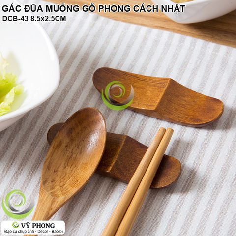  MIẾNG GÁC ĐŨA MUỖNG GỖ PHONG CÁCH NHẬT BẢN TRANG TRÍ CHỤP HÌNH ĐẠO CỤ CHỤP ẢNH SẢN PHẨM INS DCB-43 