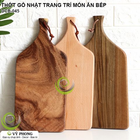  THỚT GỖ PHONG CÁCH NHẬT NGUYÊN KHỐI SANG TRỌNG TRANG TRÍ MÓN ĂN TRANG TRÍ BẾP ĐẠO CỤ CHỤP ẢNH SẢN PHẨM INS DCB-45 