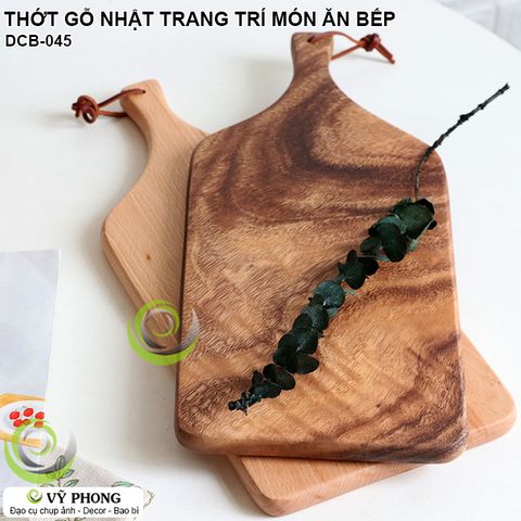  THỚT GỖ PHONG CÁCH NHẬT NGUYÊN KHỐI SANG TRỌNG TRANG TRÍ MÓN ĂN TRANG TRÍ BẾP ĐẠO CỤ CHỤP ẢNH SẢN PHẨM INS DCB-45 