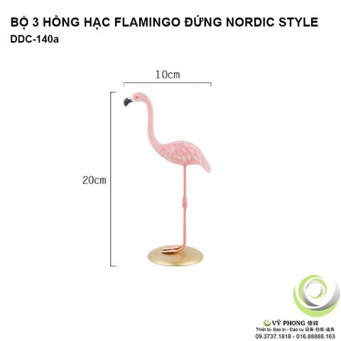  BỘ 3 HỒNG HẠC FLAMINGO ĐỨNG NORDIC STYLE ĐẠO CỤ TRANG TRÍ CHỤP ẢNH DDC-140a,b,c,d 