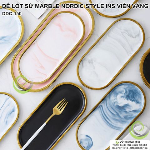  ĐẾ DĨA LÓT SỨ MARBLE NORDIC STYLE TRANG TRÍ NHÀ BẾP ĐẠO CỤ CHỤP ẢNH 