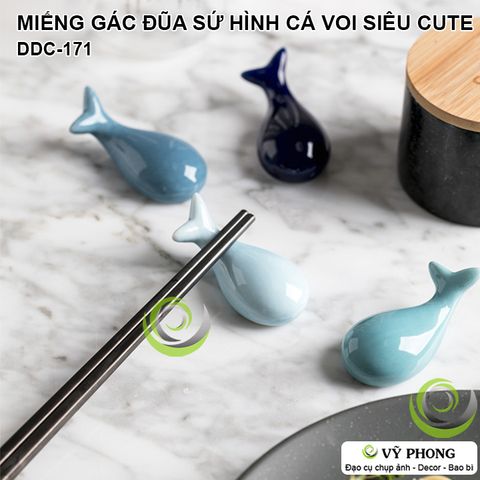  MIẾNG GÁC ĐŨA SỨ HÌNH CÁ VOI PHONG CÁCH BẮC ÂU NORDIC STYLE TRANG TRÍ CHỤP HÌNH ĐẠO CỤ CHỤP ẢNH SẢN PHẨM INS DDC-171 