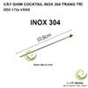 CÂY GHIM INOX 304 COCKTAIL TRÁI CÂY TRANG TRÍ CHỤP HÌNH ĐẠO CỤ CHỤP ẢNH SẢN PHẨM INS DDC-172a,b