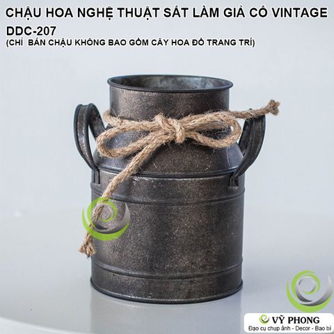  CHẬU HOA SẮT CHẬU CÂY NGHỆ THUẬT SẮT LÀM GIẢ CỔ VINTAGE BẮC ÂU CHỤP HÌNH ĐẠO CỤ CHỤP ẢNH SẢN PHẨM INS DDC-207 