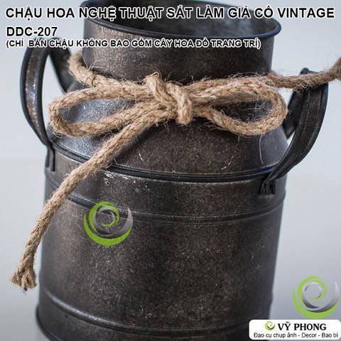  CHẬU HOA SẮT CHẬU CÂY NGHỆ THUẬT SẮT LÀM GIẢ CỔ VINTAGE BẮC ÂU CHỤP HÌNH ĐẠO CỤ CHỤP ẢNH SẢN PHẨM INS DDC-207 