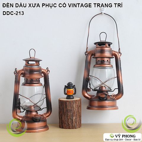  ĐÈN DẦU XƯA PHỤC CỔ VINTAGE TRANG TRÍ CHỤP HÌNH ĐẠO CỤ CHỤP ẢNH SẢN PHẨM INS DDC-213 