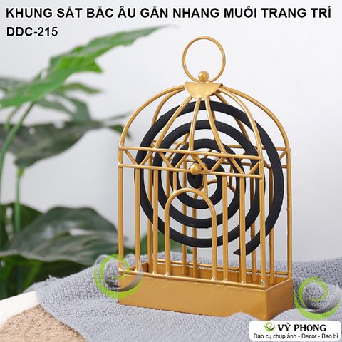  KHUNG SẮT GẮN NHANG MUỖI LỒNG SẮT VINTAGE PHONG CÁCH BẮC ÂU NORDIC TRANG TRÍ ĐẠO CỤ CHỤP ẢNH SẢN PHẨM INS DDC-215 