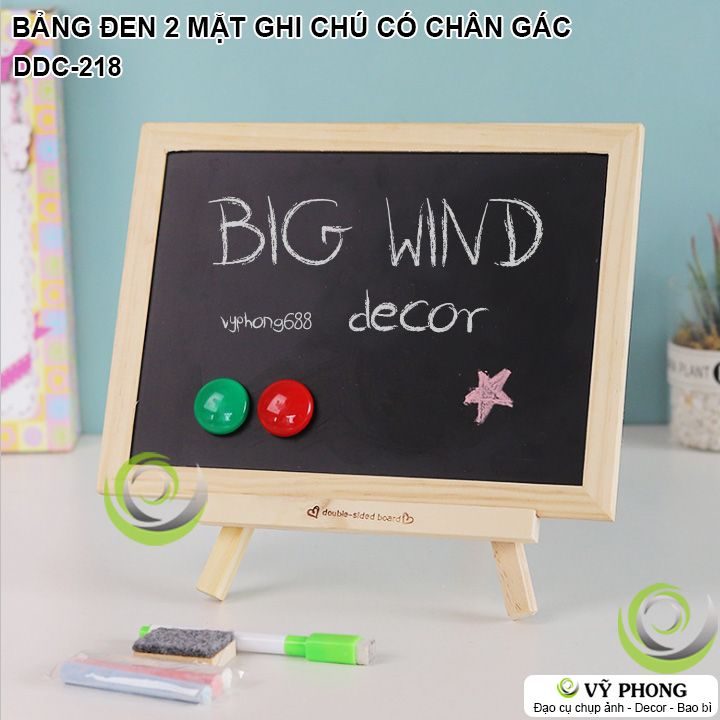 BẢNG ĐEN TRẮNG 2 MẶT BẢNG VIẾT PHẤN BÚT LÔNG GHI CHÚ TÊN SHOP TRANG TRÍ CHỤP HÌNH ĐẠO CỤ CHỤP ẢNH SẢN PHẨM INS DDC-218