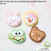 SET COMBO 4 ICON LOGO HÌNH BÉ THỎ GẤU CARTOON SIÊU CUTE DÁN ỐP LƯNG ĐIỆN THOẠI ĐẠO CỤ DECOR TRANG TRÍ CHỤP HÌNH DDC-263