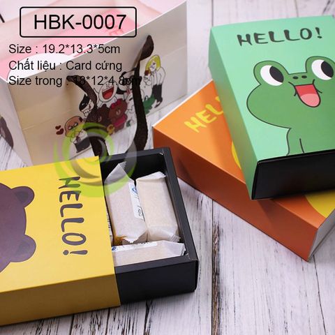  Hộp Bánh Kẹo - Hộp Bánh Kẹo Hello Gấu/Thỏ/Ếch/Vịt 