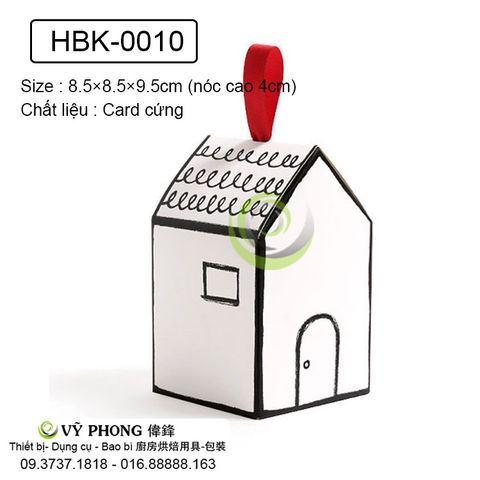  HỘP GIẤY ĐỰNG BÁNH KẸO XẾP THÀNH HÌNH NGÔI NHÀ HBK-0010 