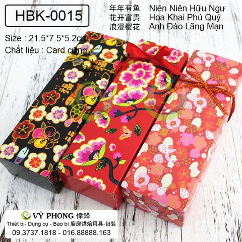  Hộp Bánh Kẹo - Hộp Bánh Kẹo Phong Cách Nhật Chào Xuân HBK-0015 