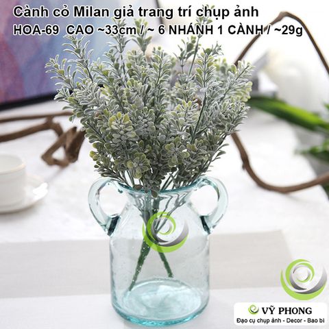  CÀNH CỎ MILAN TRANG TRÍ ĐÁM CƯỚI CHỤP HÌNH ĐẠO CỤ CHỤP ẢNH SẢN PHẨM INS HOA-69 