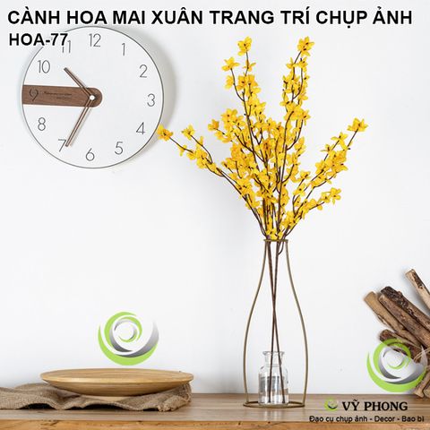  CÀNH HOA MAI XUÂN TRANG TRÍ TẾT NHÀ CỬA CHỤP HÌNH ĐẠO CỤ CHỤP ẢNH SẢN PHẨM INS HOA-77 