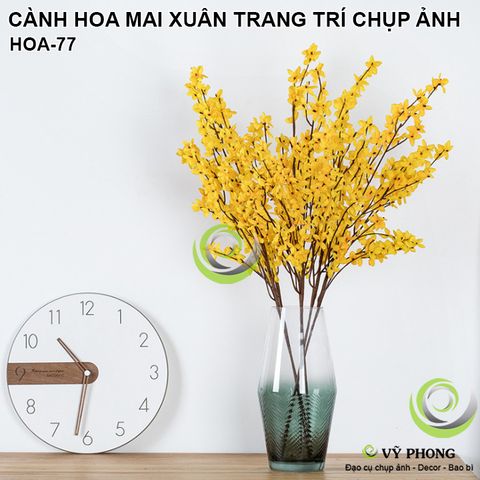  CÀNH HOA MAI XUÂN TRANG TRÍ TẾT NHÀ CỬA CHỤP HÌNH ĐẠO CỤ CHỤP ẢNH SẢN PHẨM INS HOA-77 