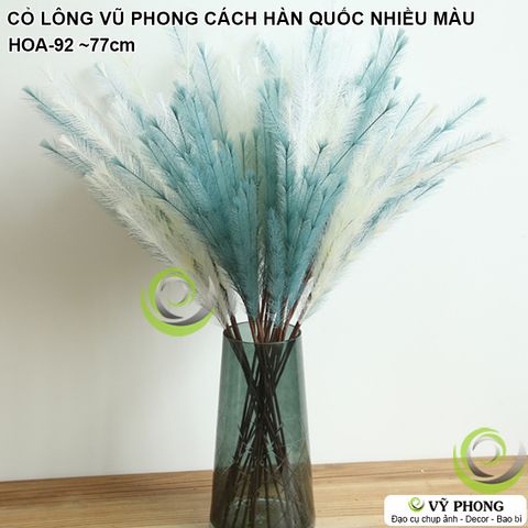  CÀNH LÁ CỎ LÔNG VŨ MÔ PHỎNG PHONG CÁCH HÀN TRANG TRÍ CHỤP HÌNH ĐẠO CỤ CHỤP ẢNH SẢN PHẨM INS HOA-92 