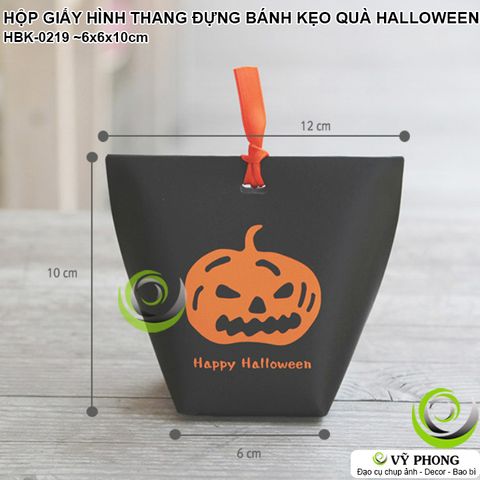  HỘP GIẤY HÌNH THANG ĐỰNG BÁNH KẸO HALLOWEEN HỘP ĐỰNG QUÀ TẶNG LỄ MA QUỶ TRICK OR TREAT BOO HBK-0219 