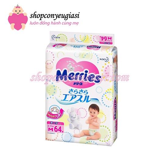 Tã - Bỉm Dán Merries M64 Nhập Khẩu - Tã Dán Merries Giá Sĩ Tại ...