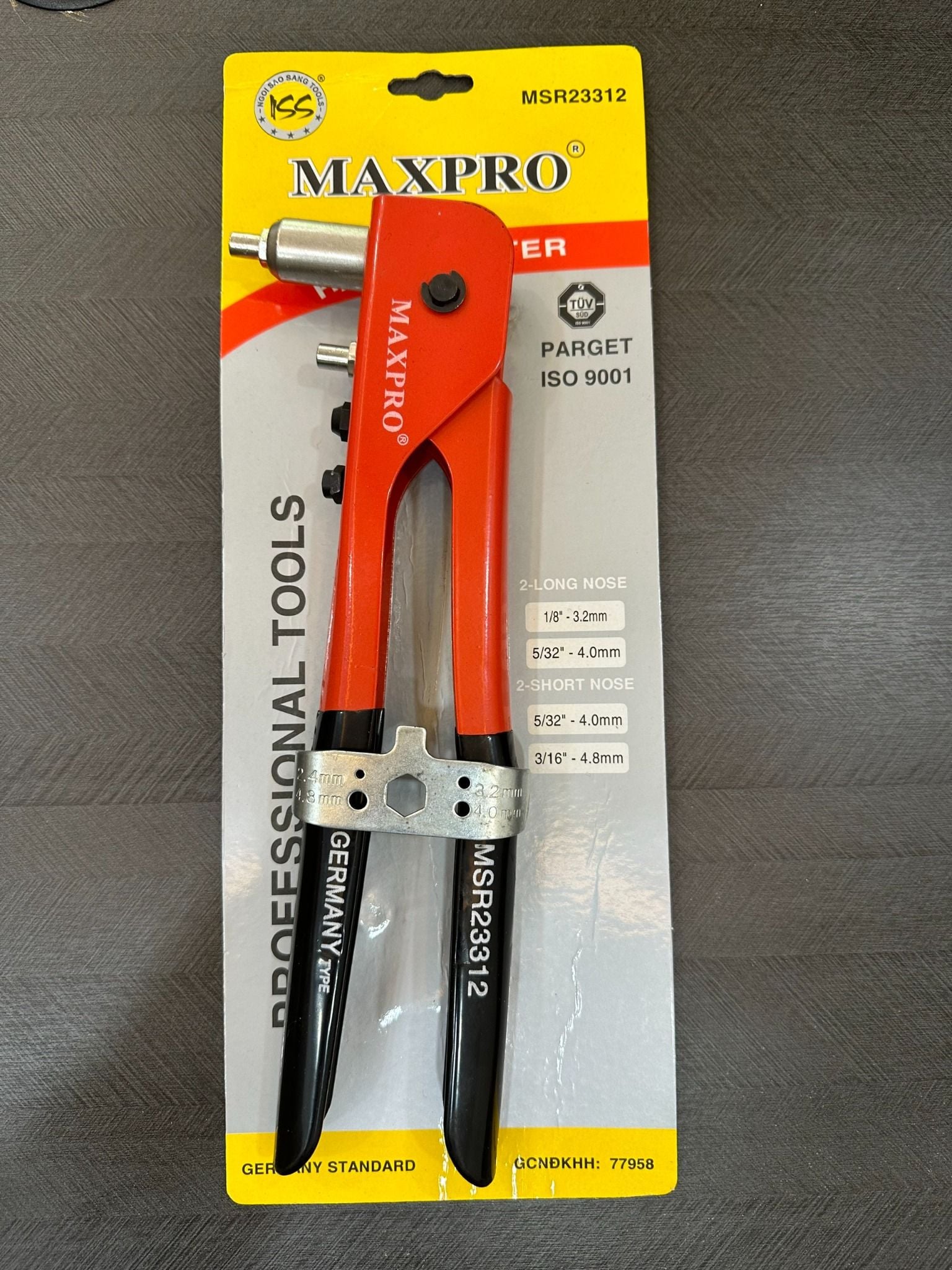 Kìm bấm đinh rive Inox cao cấp Maxpro-MINOX