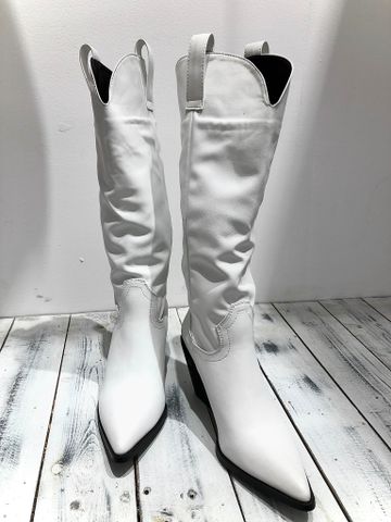 White Leather Boots