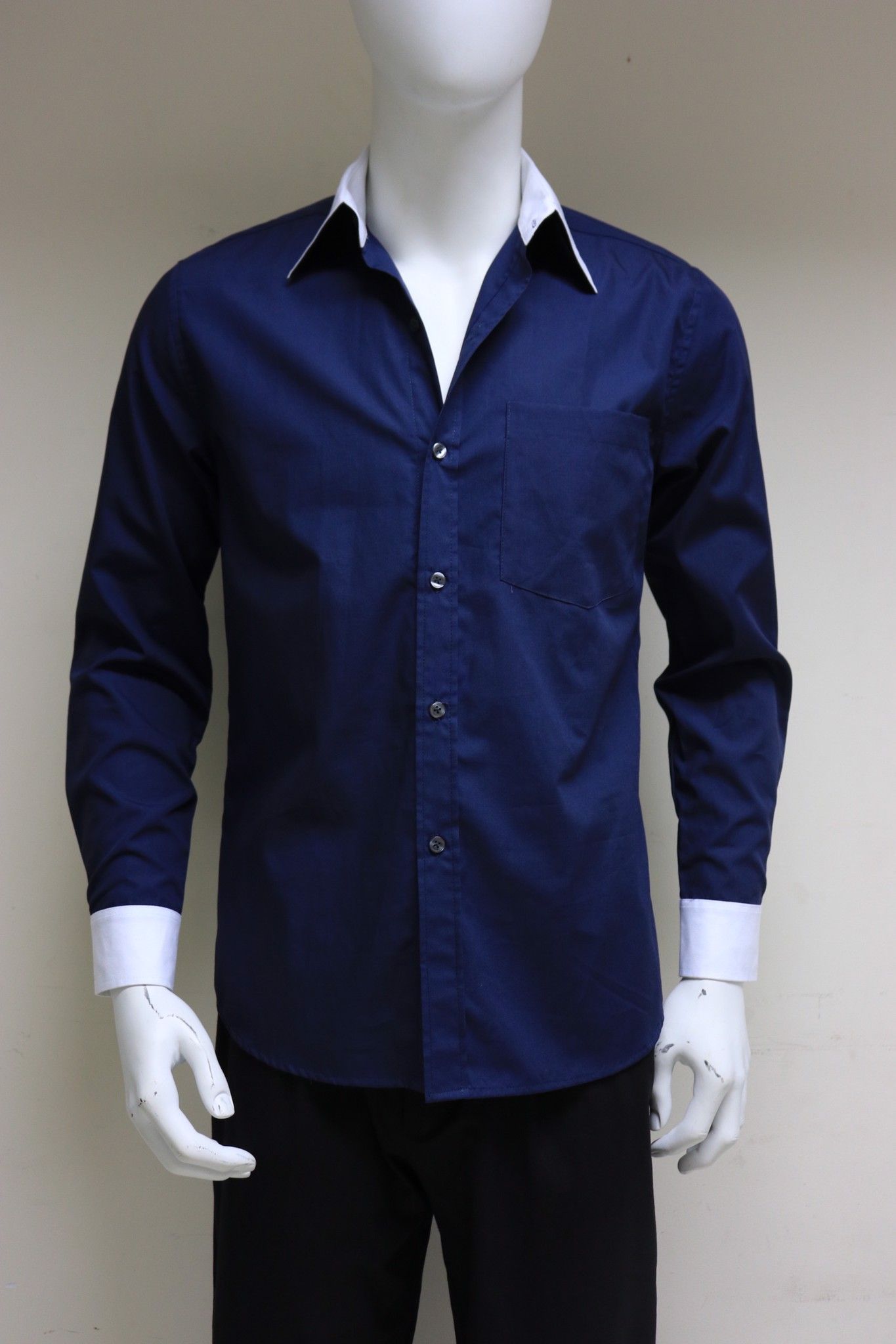 Basic long sleeve T-Shirt (Blue)