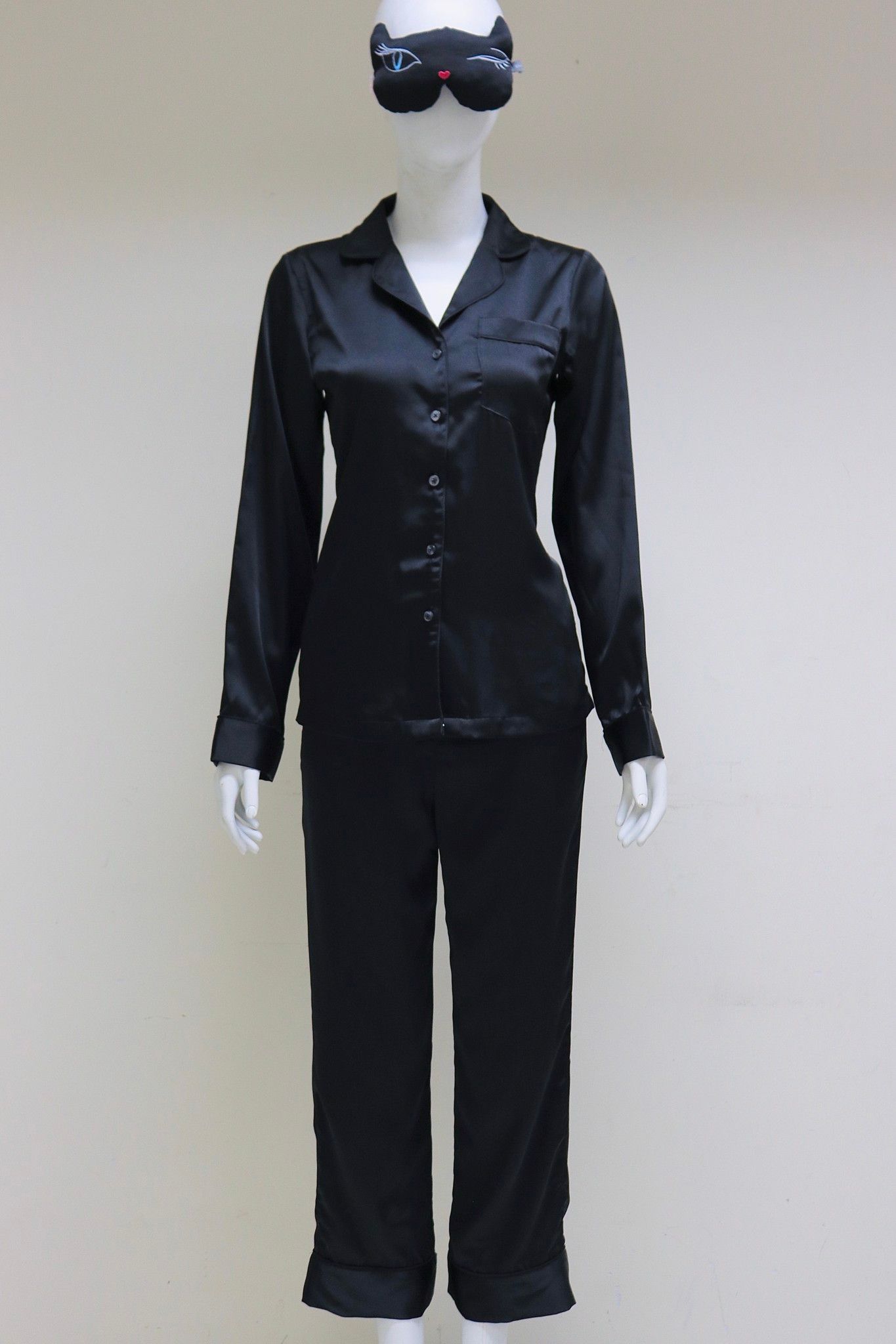 Silk Black Pajama