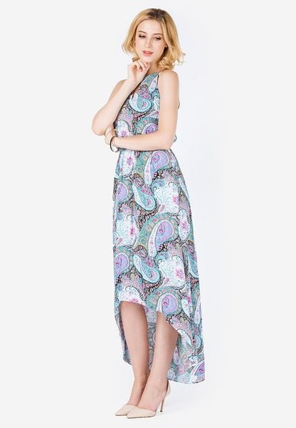 Đầm maxi cổ yếm dáng mullet Izabel London