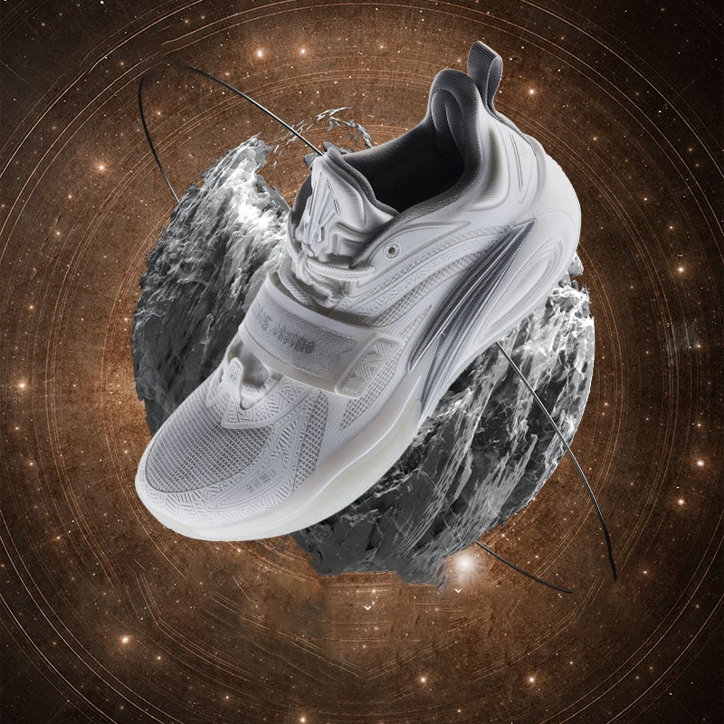 Giày bóng rổ nam KAI 1 Triple White ANTA 112431102S-19