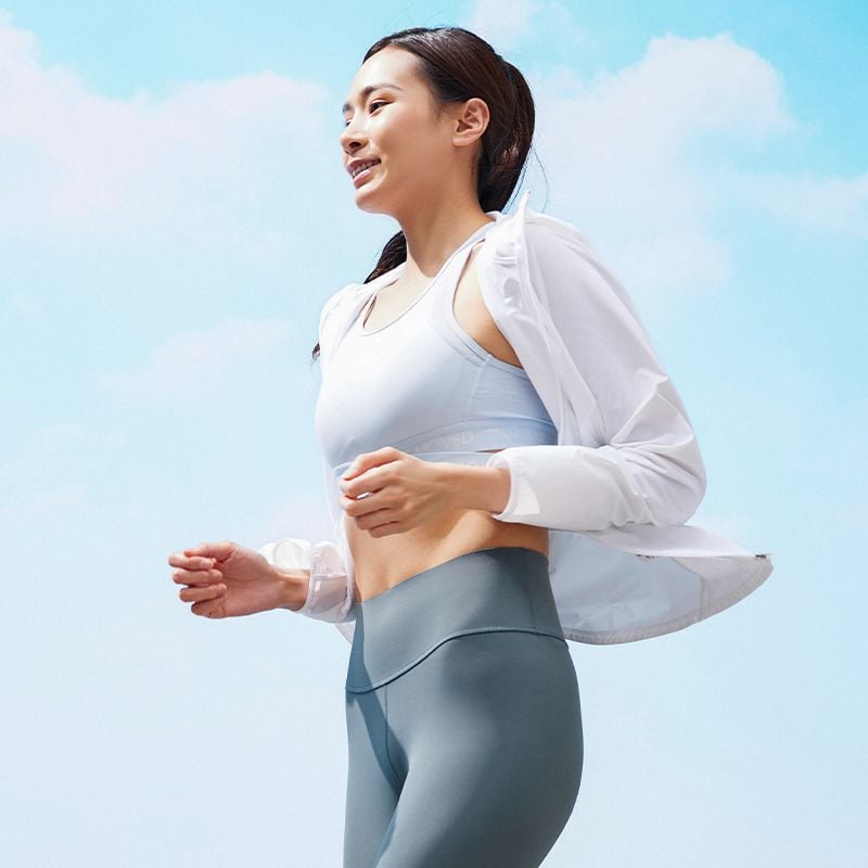 Áo khoác gió thể thao nữ A-UV PROTECT ANTA 1624B5604-1