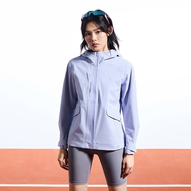 Áo khoác gió thể thao nữ A-RAIN RESISTANT ANTA 1624C7603-1