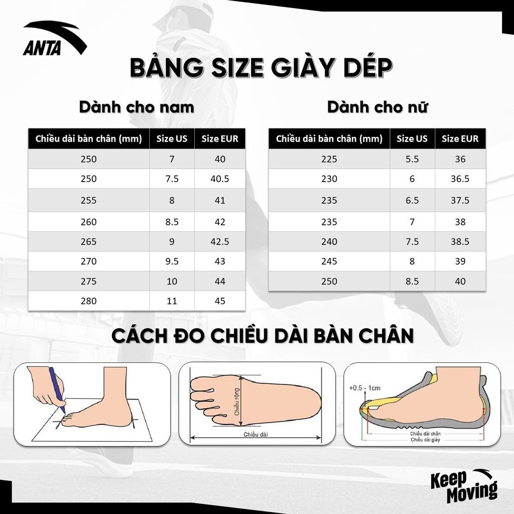 [Live] Giày chạy thể thao nam Basic-stable ANTA (G99) 24E5525-3