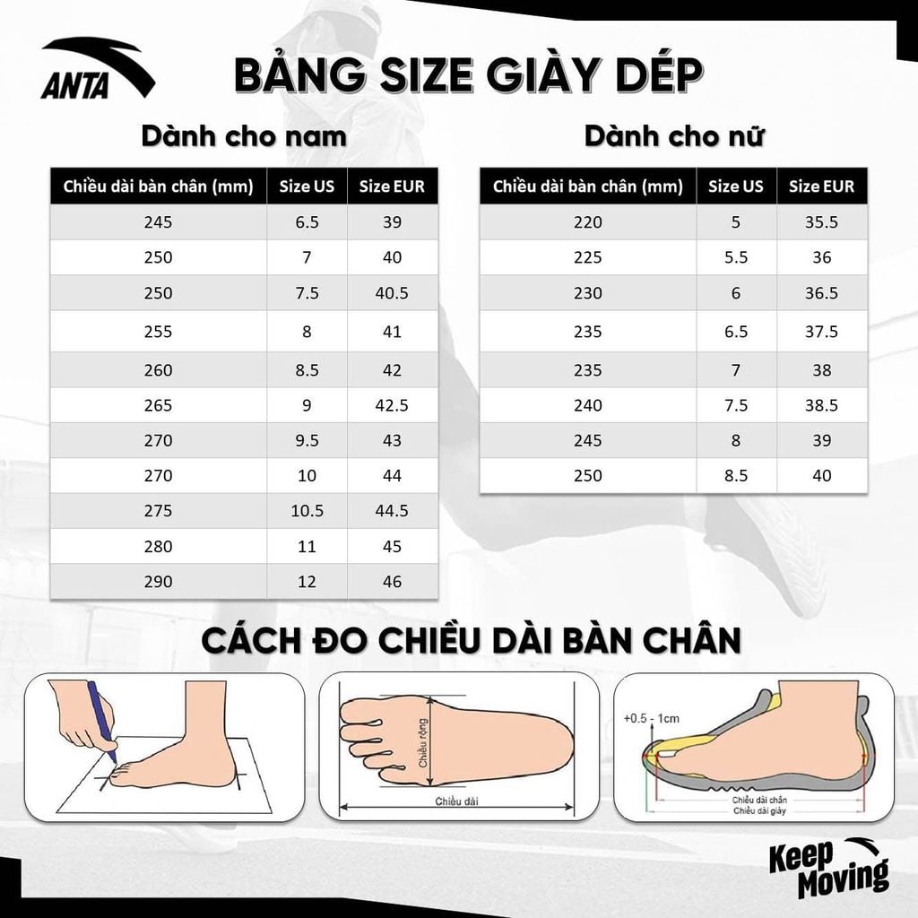 Giày tập thể thao nam A-EBUFFER 9 PRO ANTA 1124D7711-5