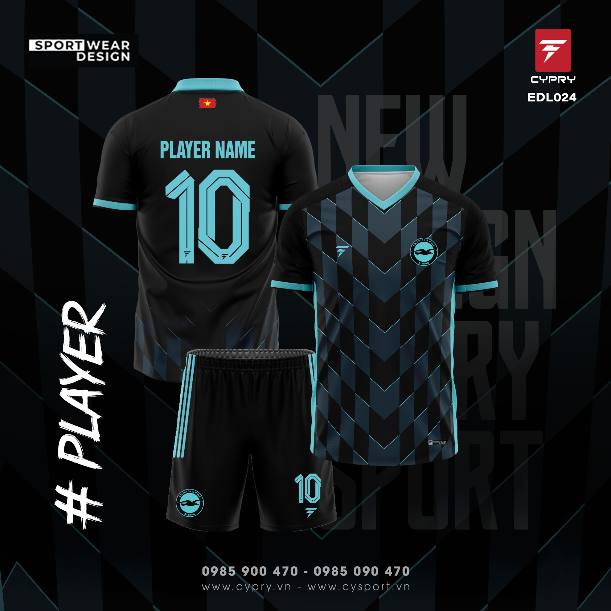 ÁO BÓNG ĐÁ EDL024