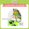 Máy đưa võng tự động cho bé VINANOI AS100 thế hệ mới đưa êm ít ồn, dùng điện 110V-220V