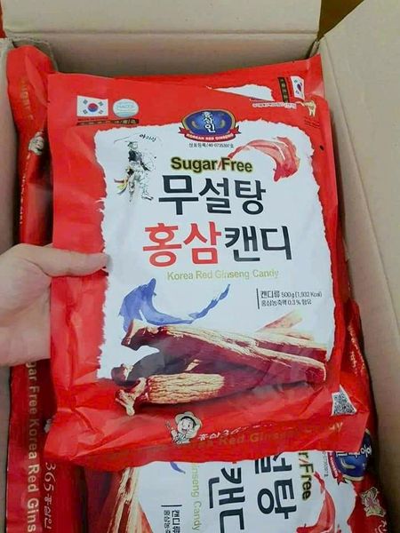 Kẹo hồng sâm không đường 365 Red Ginseng Sugar Free cao cấp tốt cho sức khoẻ