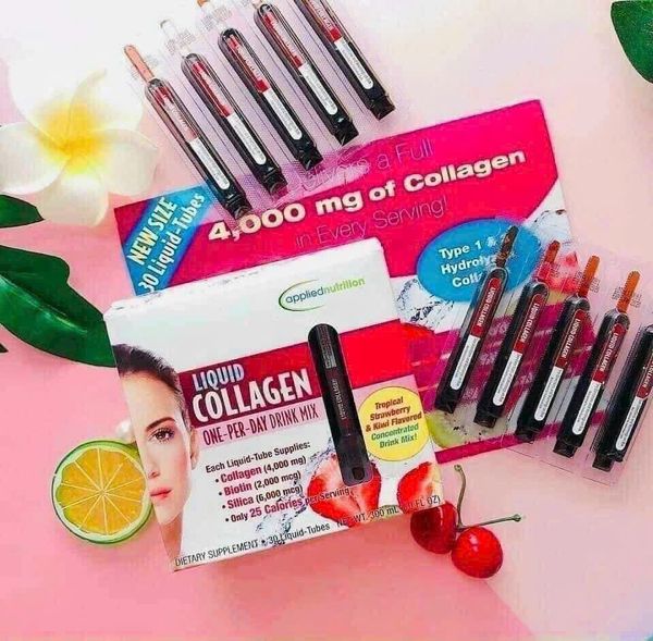  Collagen Dạng Nước Liquid Collagen One-Per-Day Drink Mix Của Mỹ (Hộp 30 Ống) 