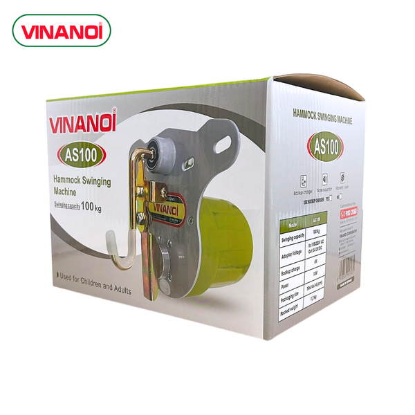 Máy đưa võng tự động cho bé VINANOI AS100 thế hệ mới đưa êm ít ồn, dùng điện 110V-220V