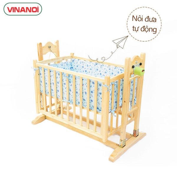 Nôi Em Bé 4in1 VINANOI - VNN301 Gỗ Thông Cao Cấp