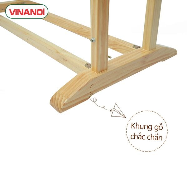 Nôi điện tự động VINANOI VNN201 Gỗ thông màu tự nhiên
