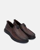  Giày Lười Da Loafer Nam Nâu Đế Răng Cưa Aokang 1231421102 