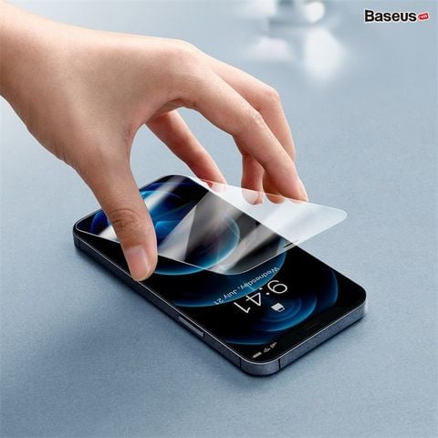 Kính cường lực Baseus 0.3mm iPhone 12 – Full-glass, siêu cứng porcelain crystal, 2 miếng/hộp, bảo vệ toàn màn