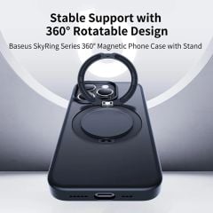 Ốp Lưng Chân Đế Từ Tính Baseus SkyRing Series 360° with Stand for iP15/16