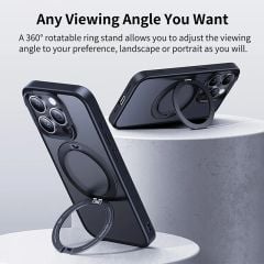 Ốp Lưng Chân Đế Từ Tính Baseus SkyRing Series 360° with Stand for iP15/16