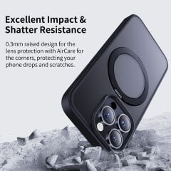 Ốp Lưng Chân Đế Từ Tính Baseus SkyRing Series 360° with Stand for iP15/16