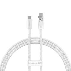 Cáp Sạc Nhanh Baseus Explorer Series 2 Fast Charging Cable Type-C to Type-C 100W Cho Macbook Laptop Điện Thoại (Smart Power-Off Fast Charging Cable with Smart Temperature Control)