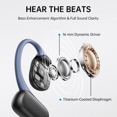 Tai Nghe Bluetooth TWS Baseus Bowie MF1 Open-Ear (Bluetooth v5.4, 12H, 16 mm Large Drivers, Bass Enhancement Algorithm, IPX4, 4-Mic ENC, Hi-Res Audio Wireless, LDAC)