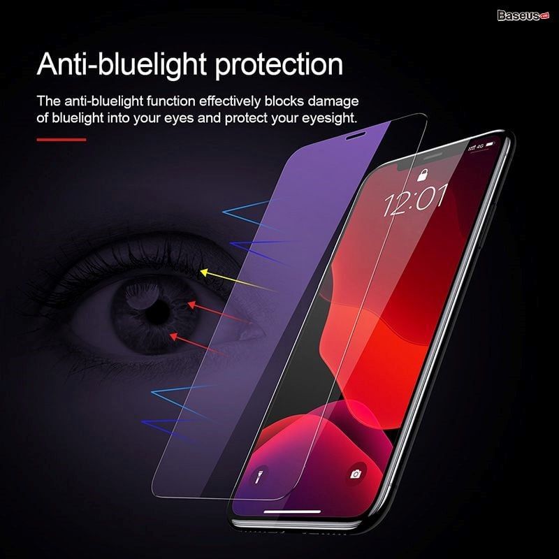 Kính cường lực siêu mỏng, 5 lớp chống trầy dùng cho iPhone 11 Series Baseus Shappire Coating Tempered Glass Film (0.15mm, Bộ 2 miếng, Full-glass)