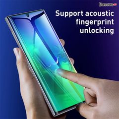 Bộ 2 miếng Film dán chống trầy Full màn hình cho Note 10/10 Plus Baseus 0.15mm Full-screen Curved Anti-explosion (2 Pcs/set, Soft screen protector)