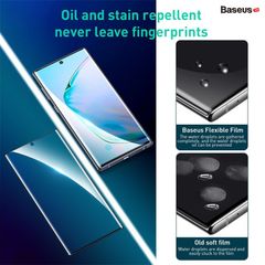 Bộ 2 miếng Film dán chống trầy Full màn hình cho Note 10/10 Plus Baseus 0.15mm Full-screen Curved Anti-explosion (2 Pcs/set, Soft screen protector)